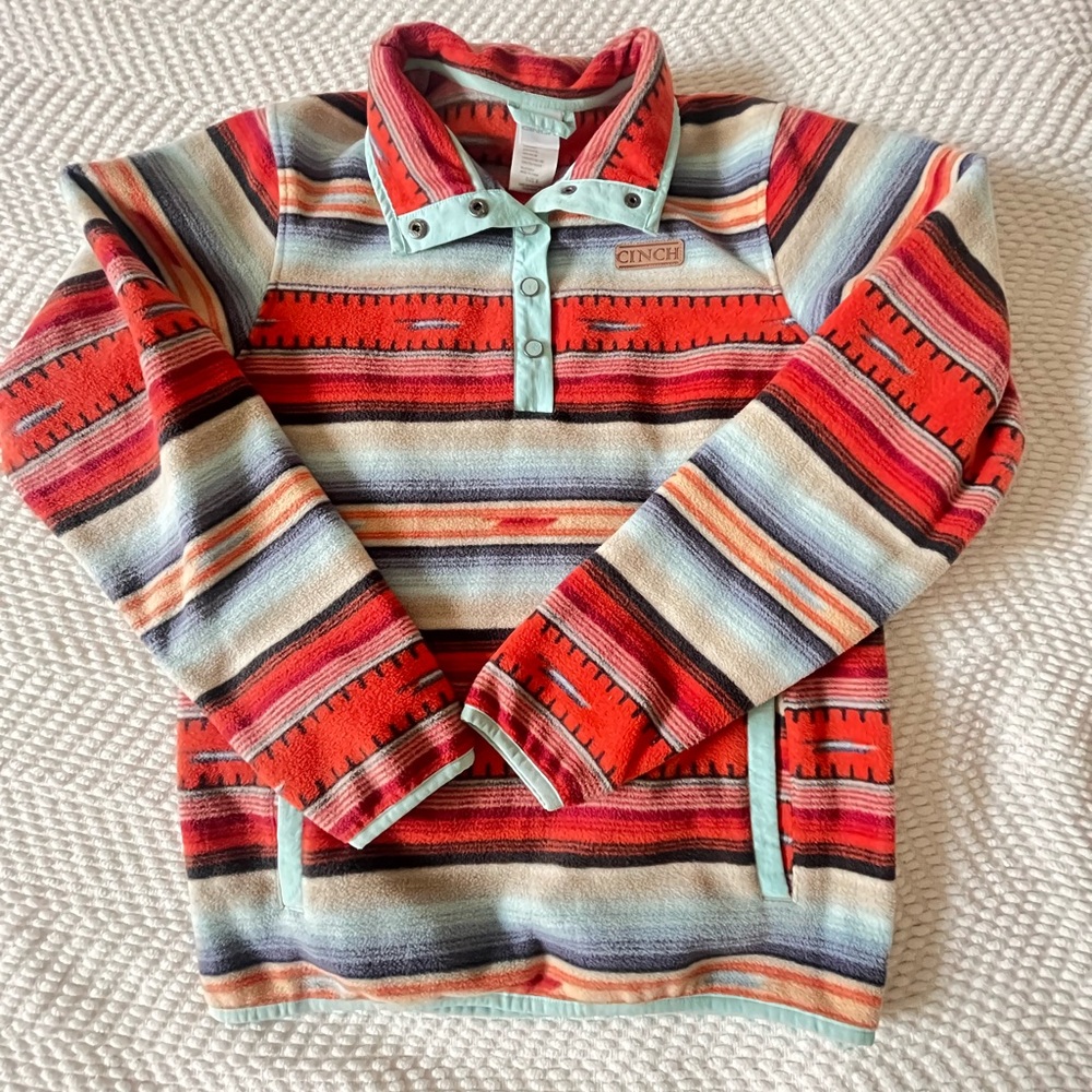 CINCH aztec pullover fleece sweater